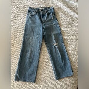 Levi’s ribcage straight ankle jeans